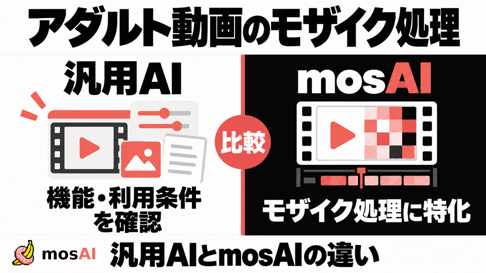 アダルト動画のモザイク処理はChatGPT・Claudeで頼める?mosAIとの違い